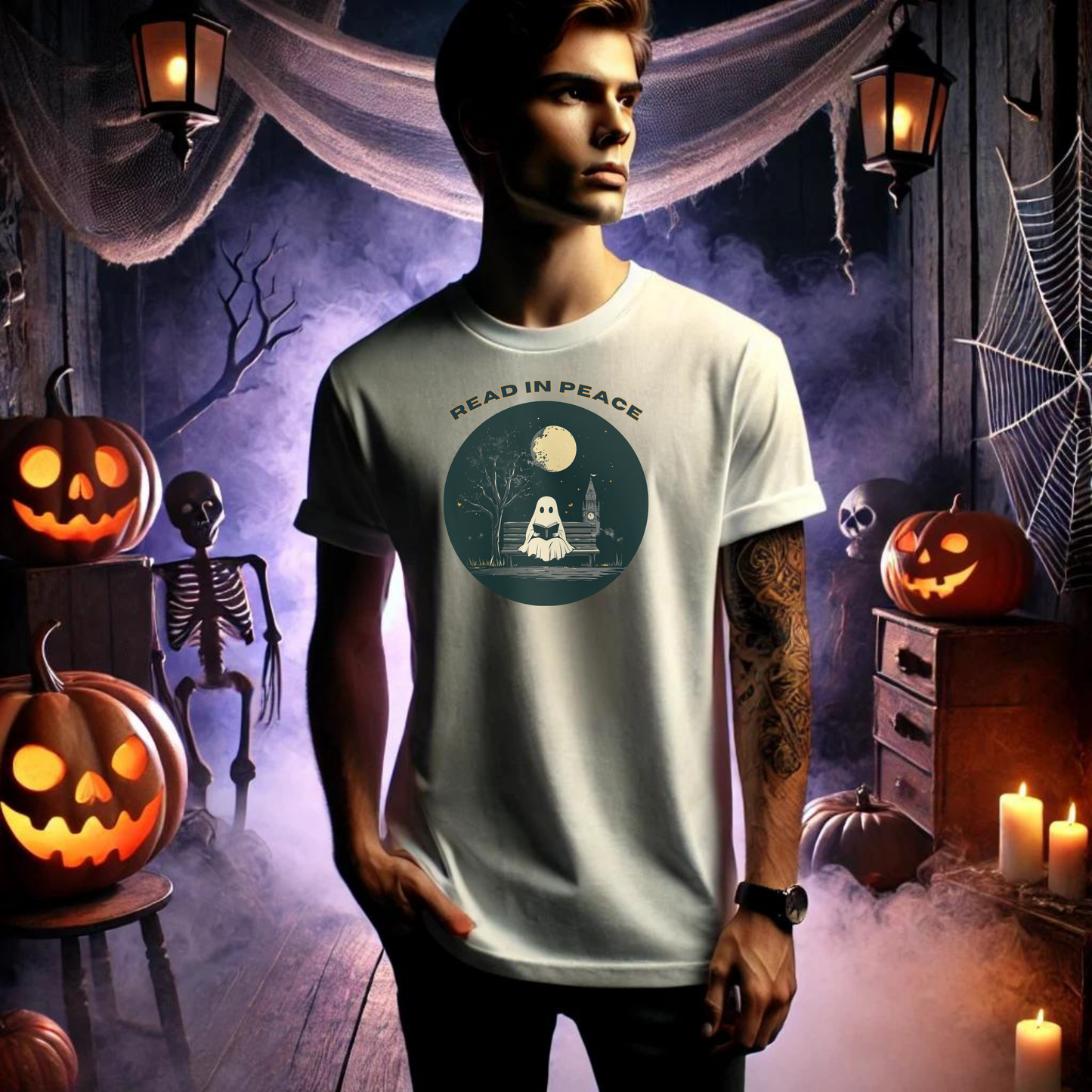 Read In Peace Ghost T-Shirt