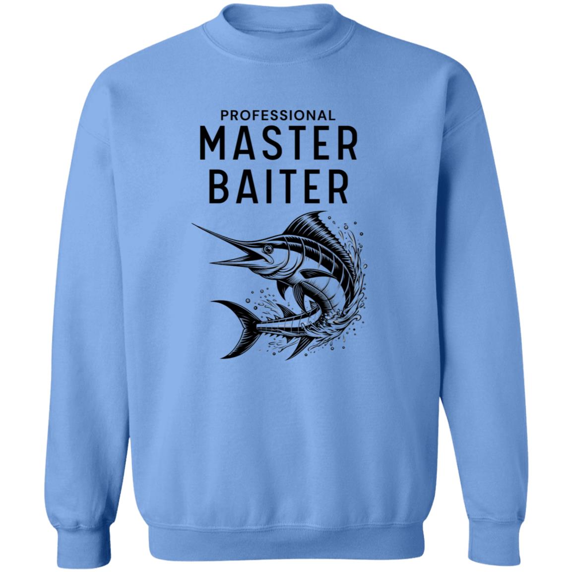 Professional Master Baiter Funny Fishing Crewneck Pullover Sweatshirt