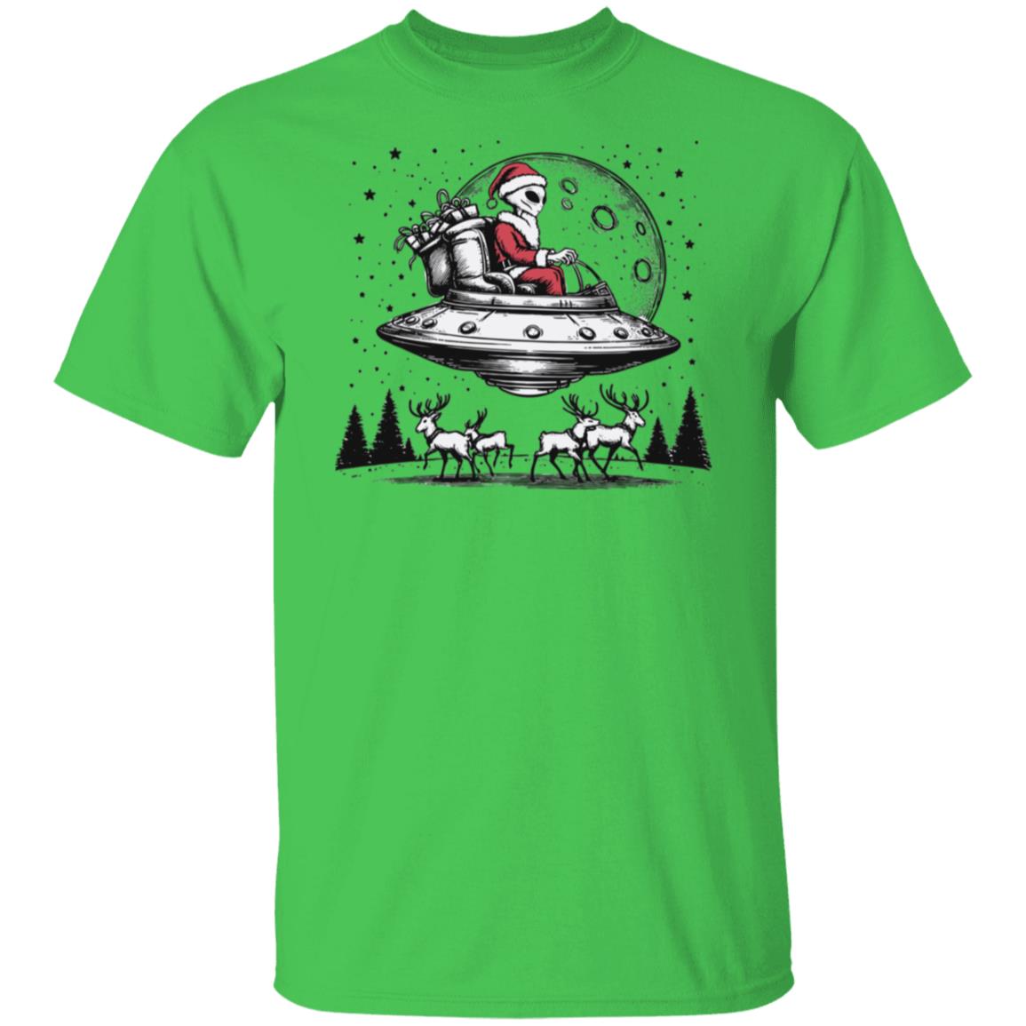 Alien Santa Claus UFO T-Shirt