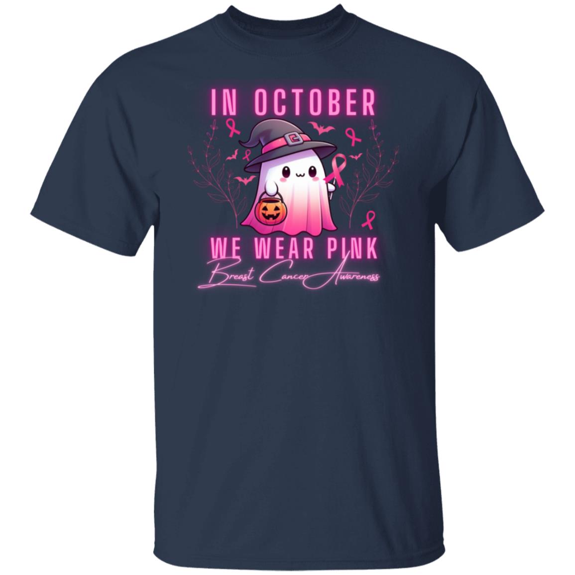 Breast Cancer Awareness Ghost T-Shirt