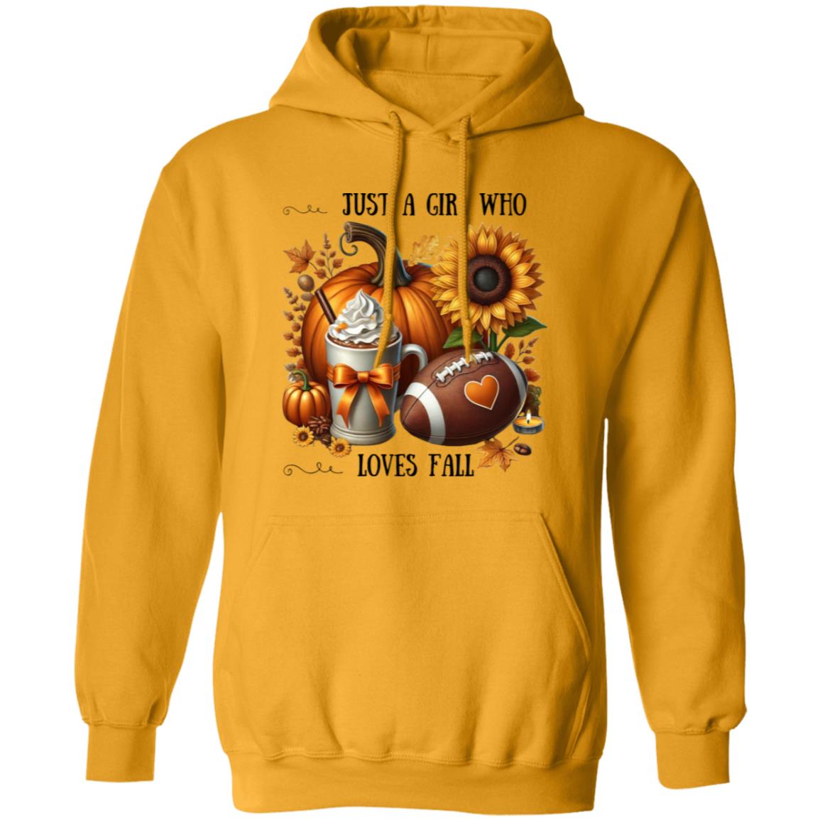 Just A Girl Who Loves Fall Pullover Hoodie