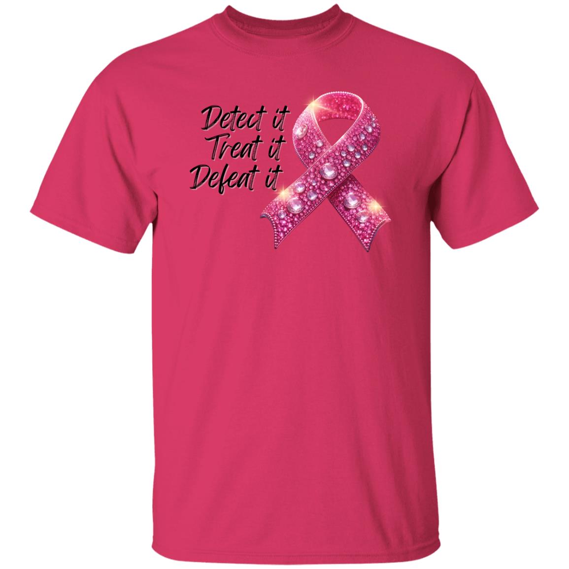 Detect it Treat it Defeat it Breast Cancer Awareness T-Shirt