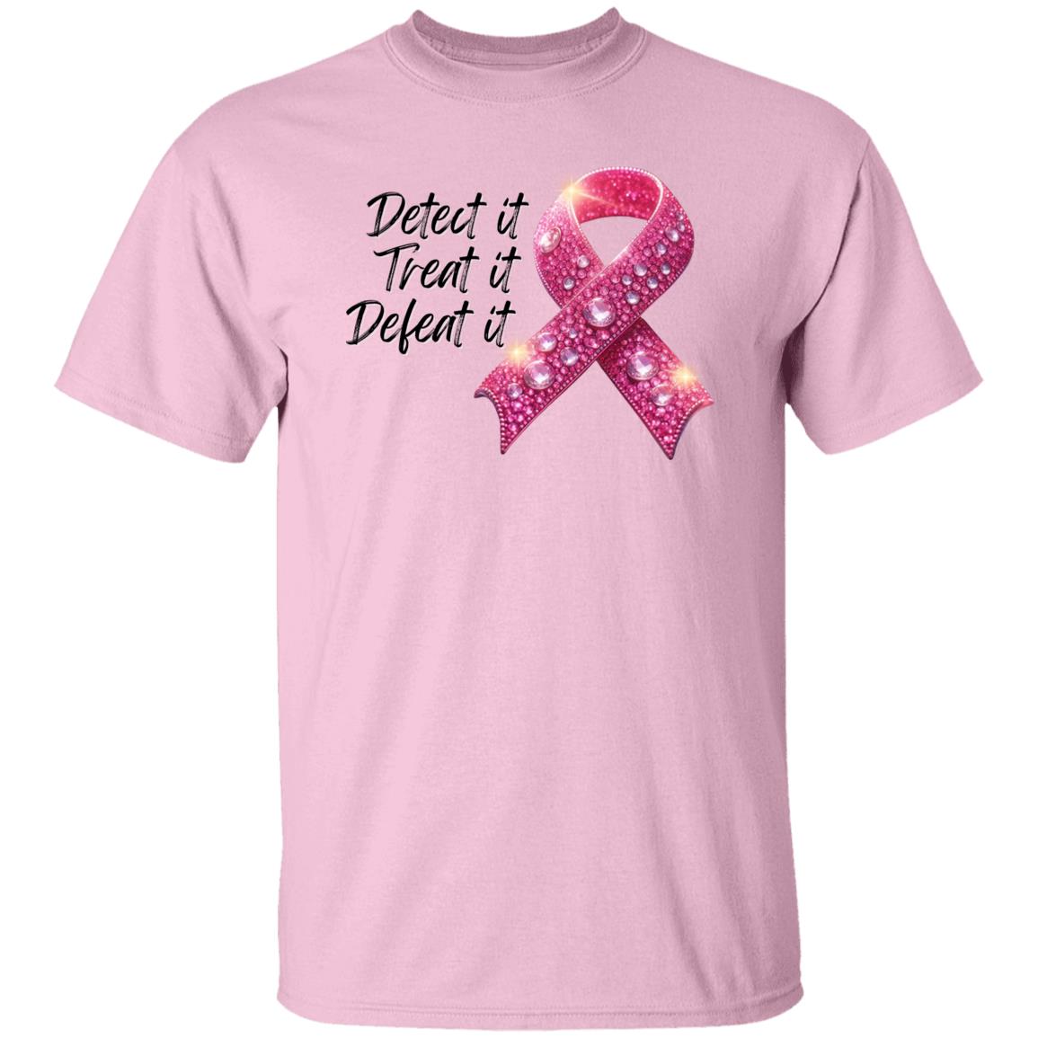 Detect it Treat it Defeat it Breast Cancer Awareness T-Shirt