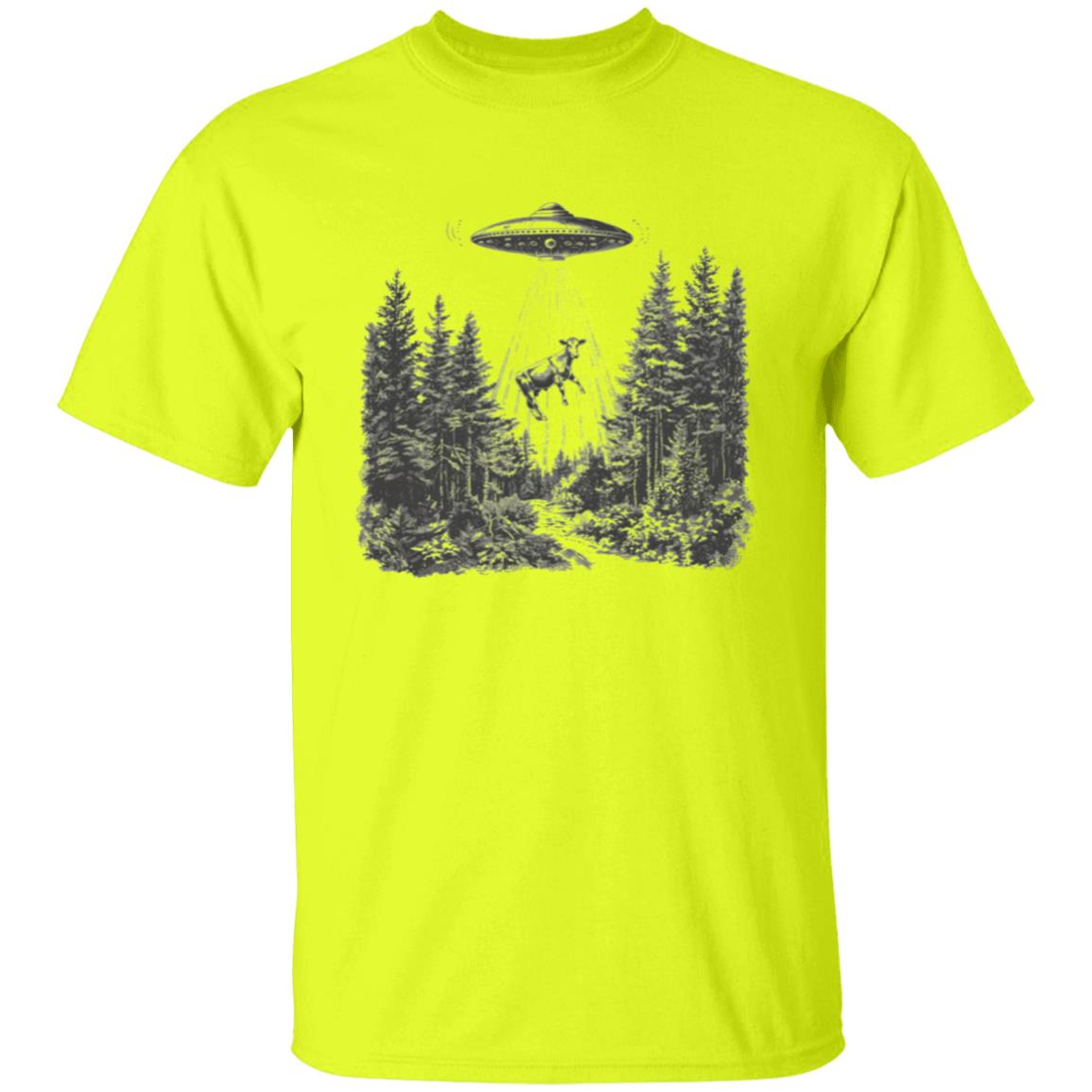 UFO / UAP Cow Forest Abduction T-Shirt