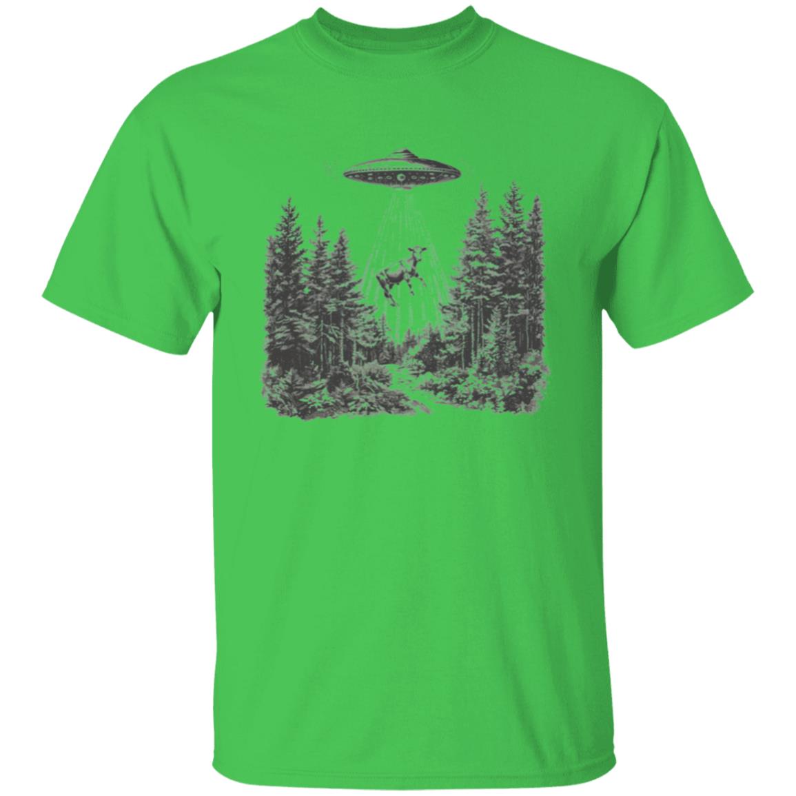 UFO / UAP Cow Forest Abduction T-Shirt