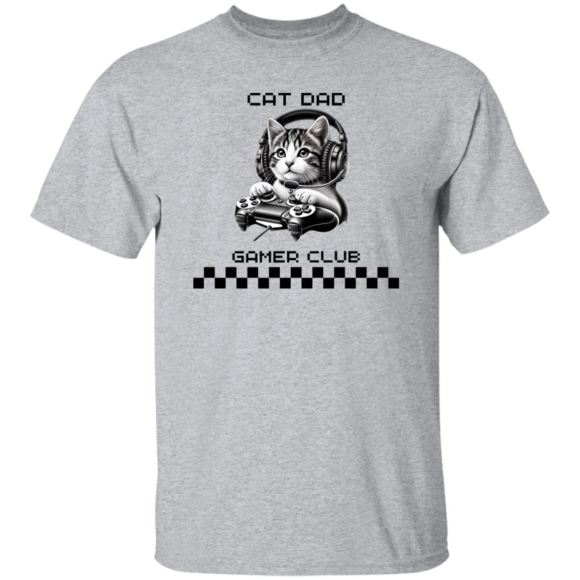 Cat Dad Gamer Club T-Shirt