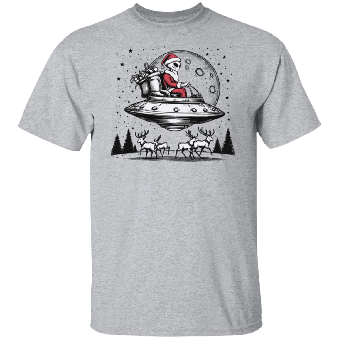 Alien Santa Claus UFO T-Shirt