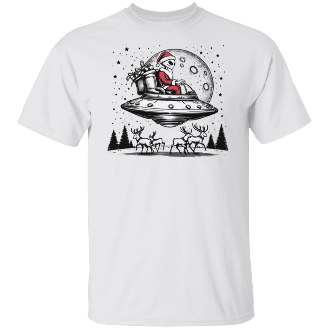 Alien Santa Claus UFO T-Shirt