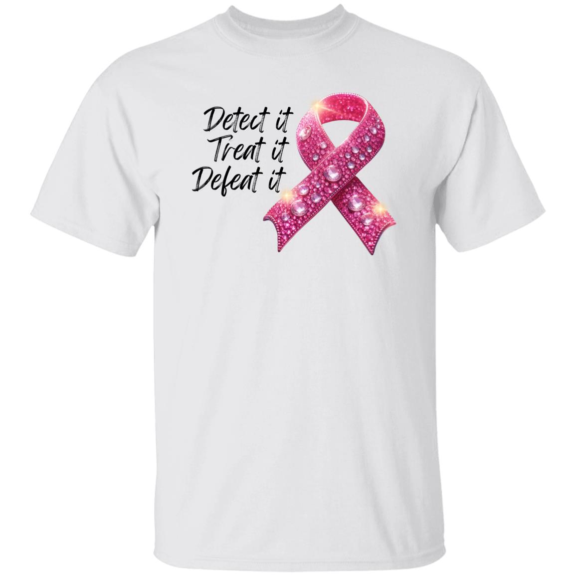 Detect it Treat it Defeat it Breast Cancer Awareness T-Shirt