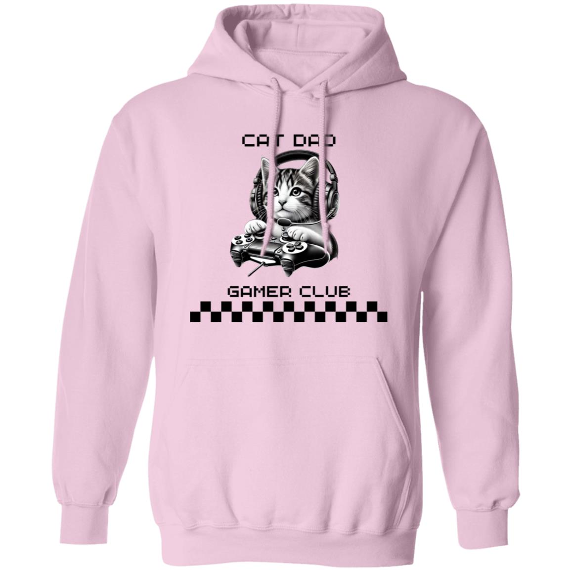 Cat Dad Gamer Club Pullover Hoodie