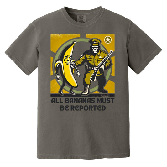 All Bananas Must Be Reported Heavyweight T-Shirt