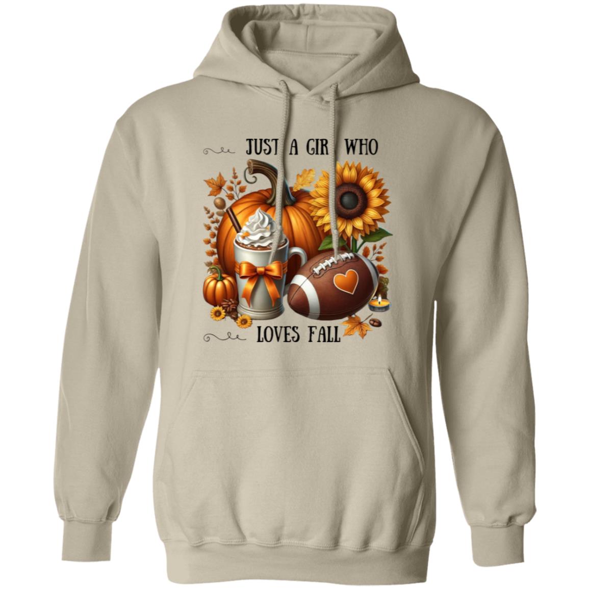 Just A Girl Who Loves Fall Pullover Hoodie