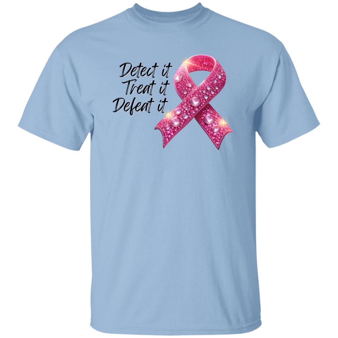 Detect it Treat it Defeat it Breast Cancer Awareness T-Shirt