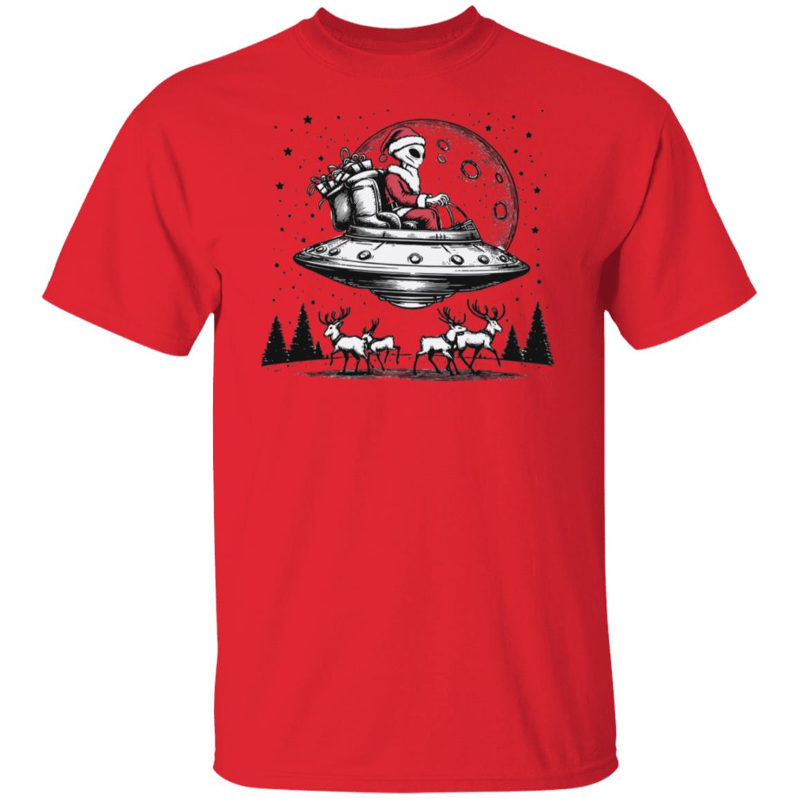 Alien Santa Claus UFO T-Shirt