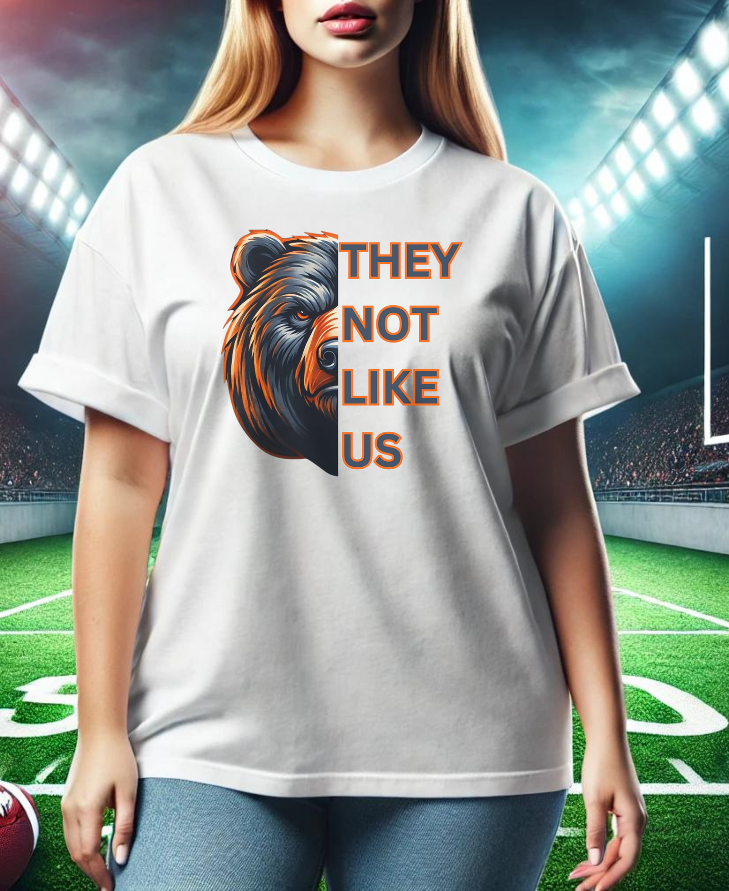 Bears they not like us football tshirt