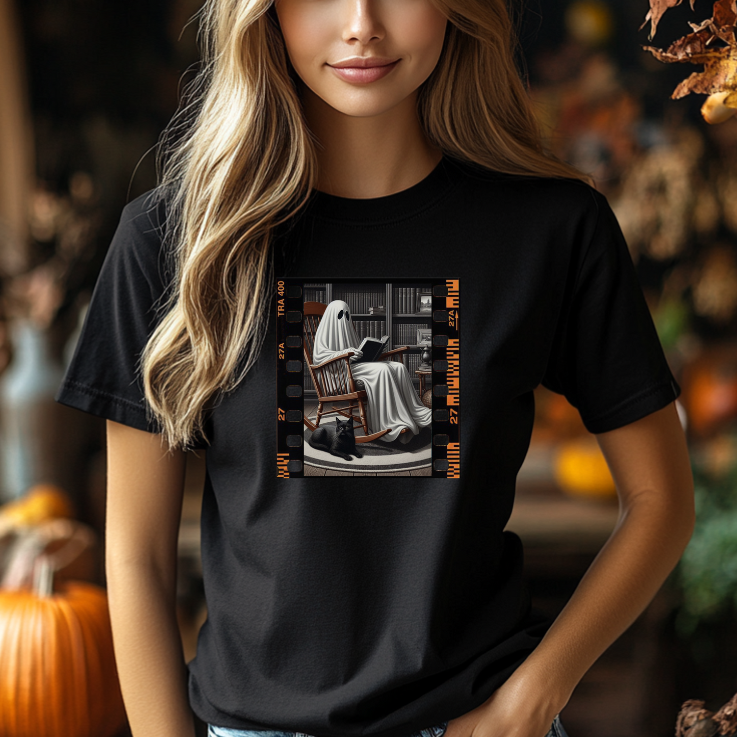 Ghost Reader on Film T-Shirt